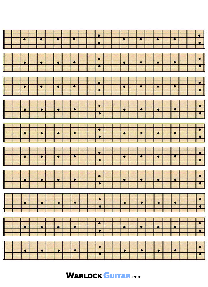 blank maple fretboard paper