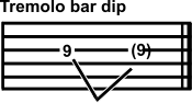 tremolo bar dip