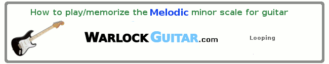 how to play guitar scales melodic minor