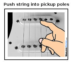 push strings into pickups